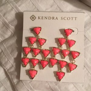 Neon Pink Kendra Scott Earrings